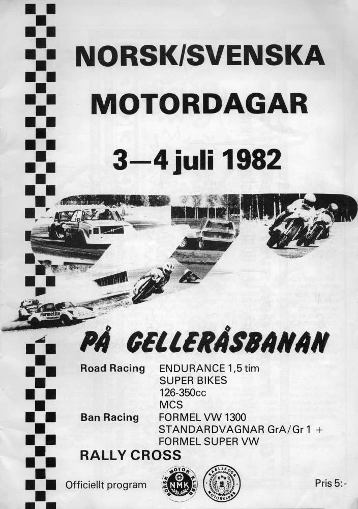 Norsk/Svenska Motordagar Karlskoga 1982