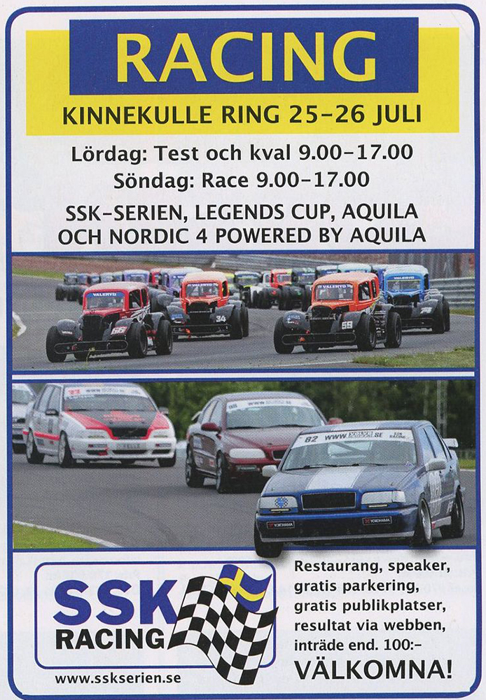 SSK Raceweek Kinnekulle 2026 Ulf "Speedman" Andersson Memorial