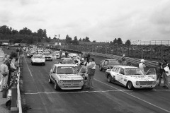 Uppställning till start i Formel Gelleråsen någon gång 1992.