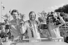 Mästerskapet avgjort 1975, från vänster: Bosse \"Ridas\" Ridström 2:a, Bosse \"Emma\" Emanuelsson 1:a och Leif \"Mr Seabeach\" Sjöstrand 3:a.