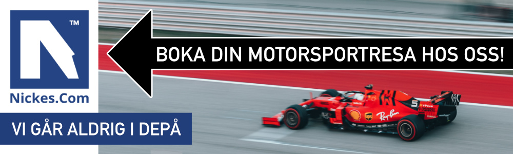 Boka din motorsportsresa hos Nickes.Com